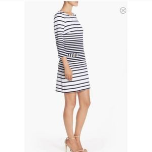 Lilly Pulitzer Charlene Dress women's size Medium navy white striped